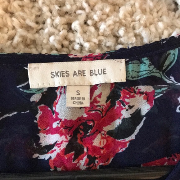 Navy floral Blouse from Stitch Fix - Picture 2 of 3
